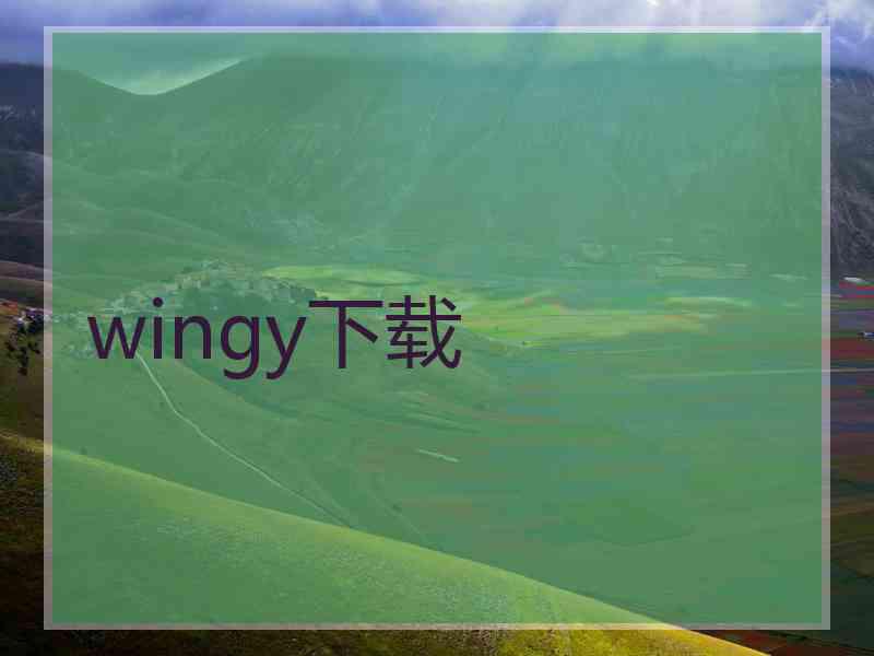 wingy下载