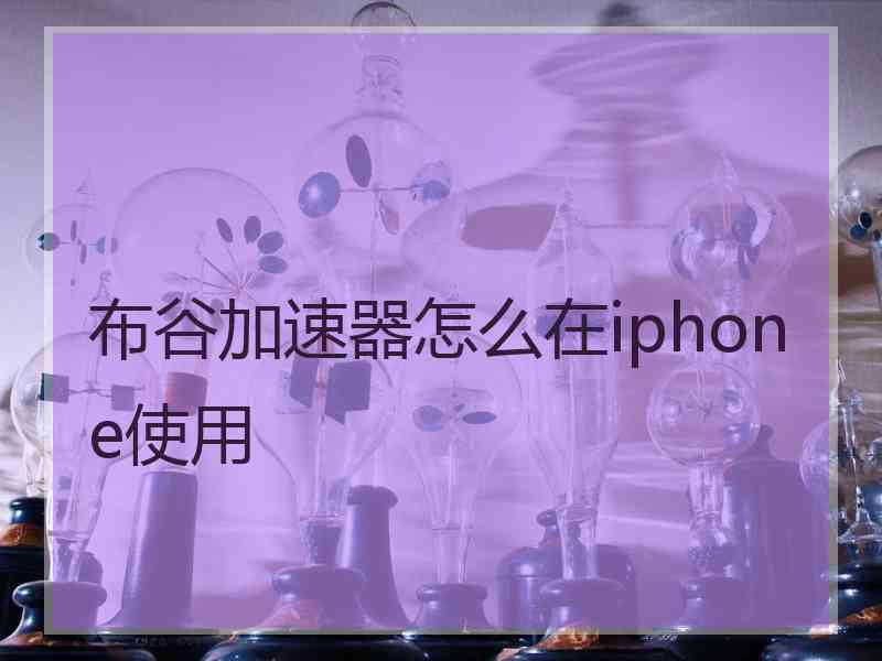 布谷加速器怎么在iphone使用