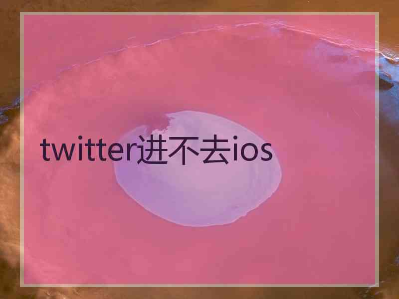 twitter进不去ios