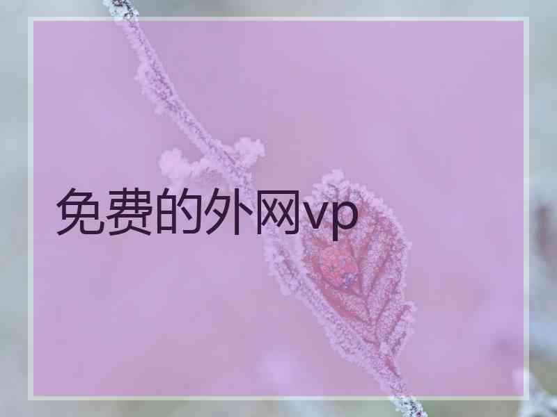 免费的外网vp