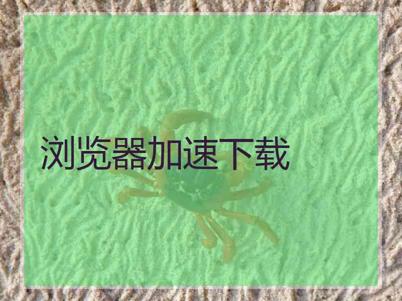 浏览器加速下载