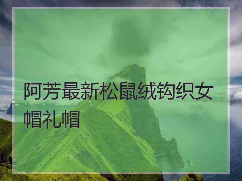 阿芳最新松鼠绒钩织女帽礼帽