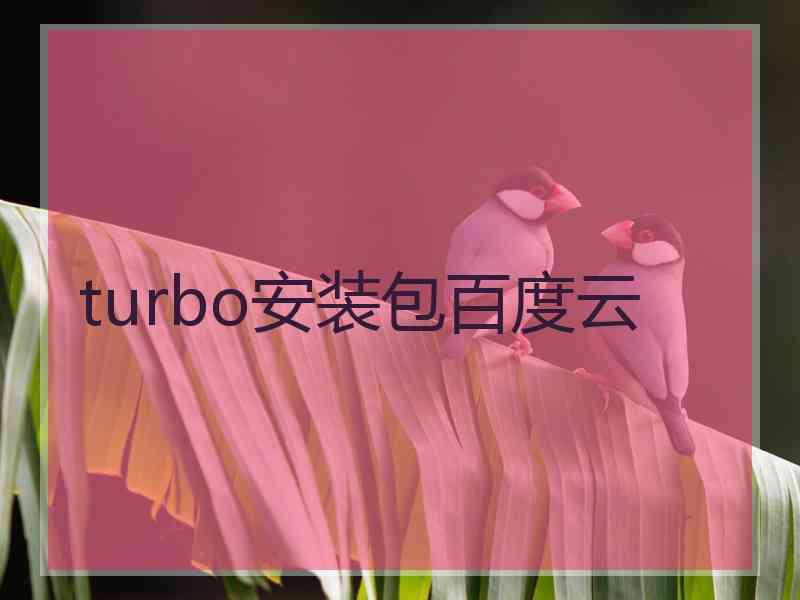 turbo安装包百度云