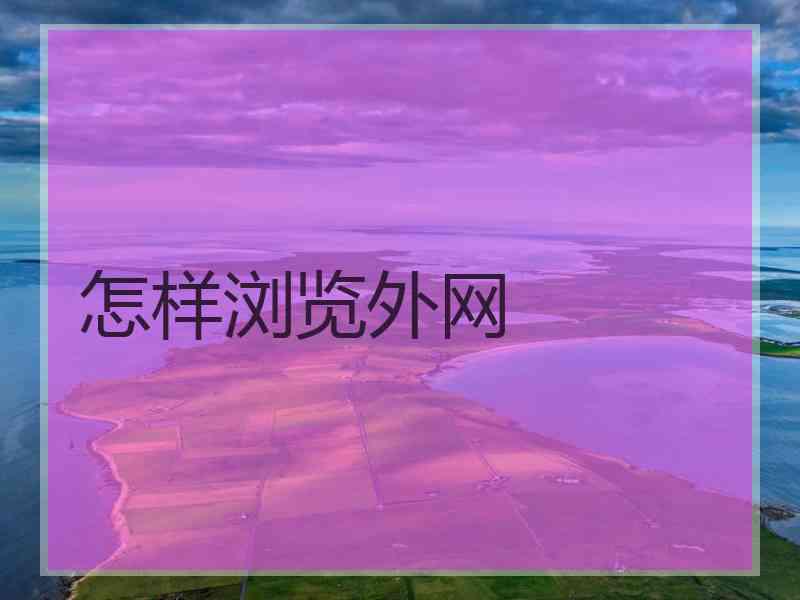 怎样浏览外网