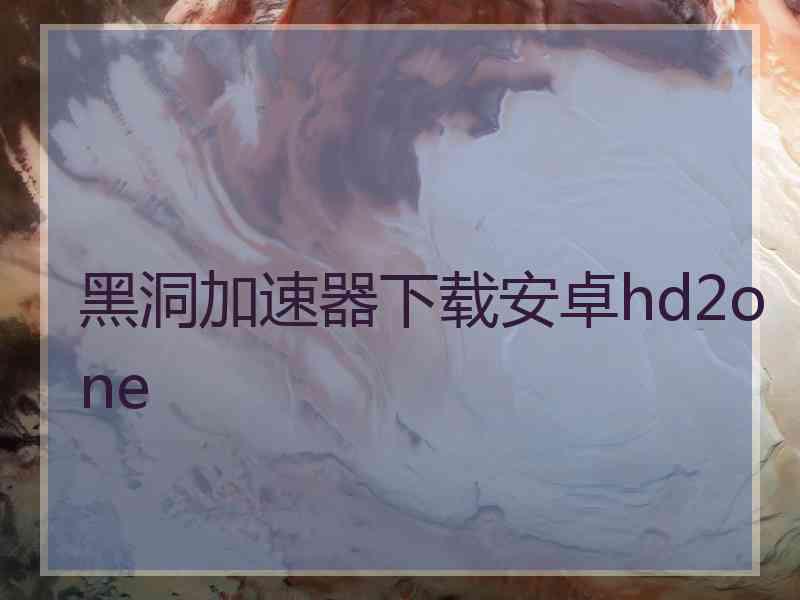 黑洞加速器下载安卓hd2one