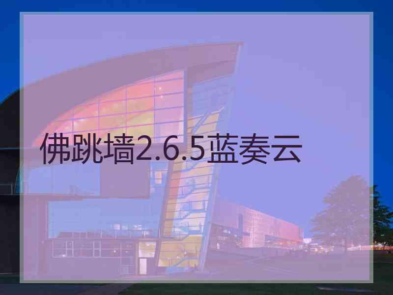 佛跳墙2.6.5蓝奏云