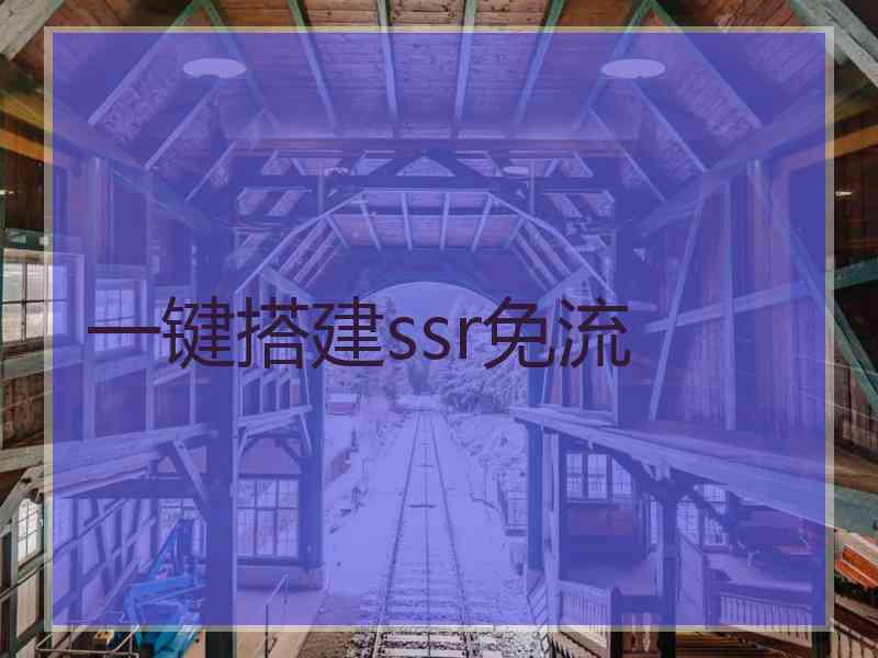 一键搭建ssr免流