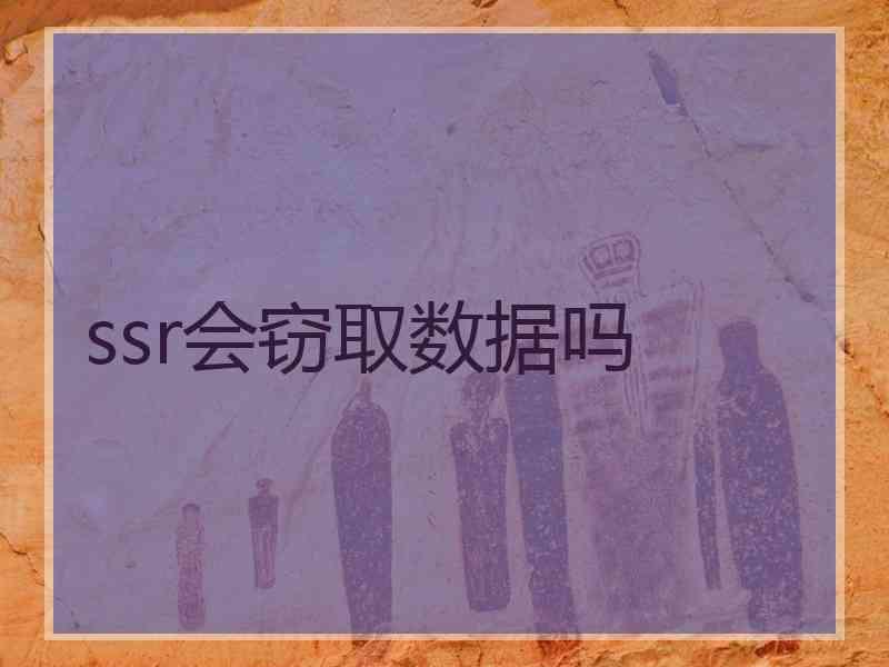 ssr会窃取数据吗