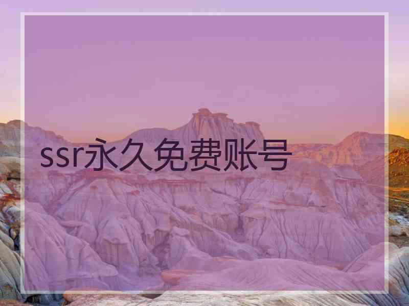 ssr永久免费账号