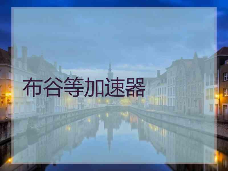 布谷等加速器