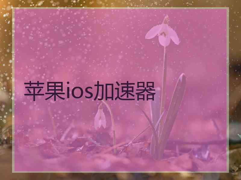 苹果ios加速器
