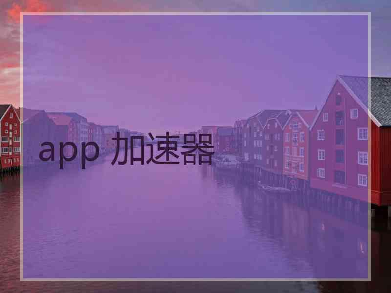 app 加速器