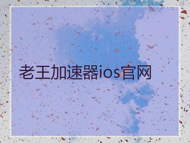 老王加速器ios官网
