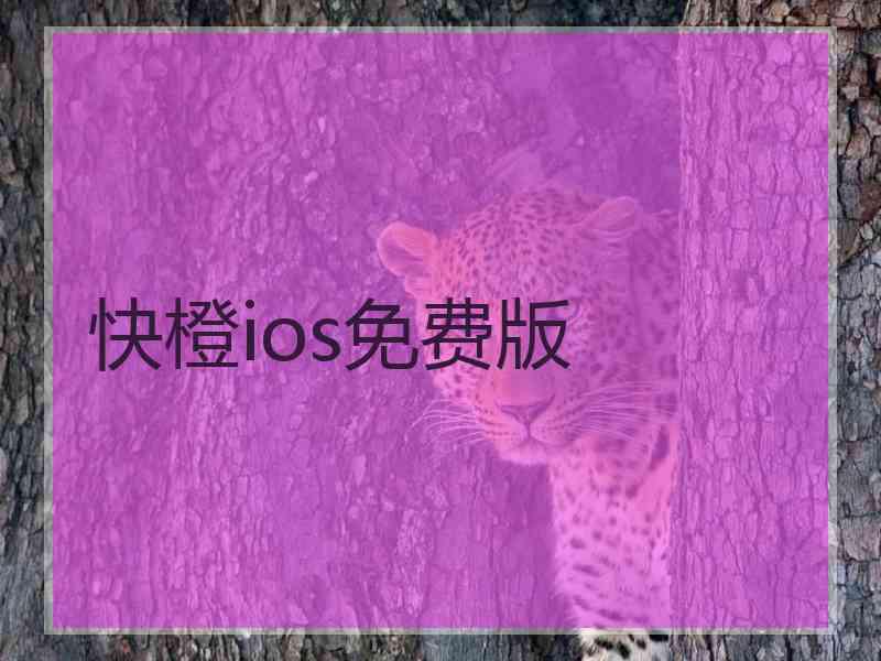快橙ios免费版