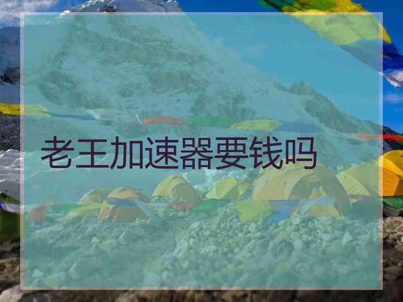 老王加速器要钱吗
