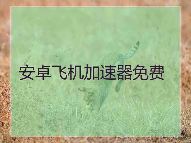 安卓飞机加速器免费