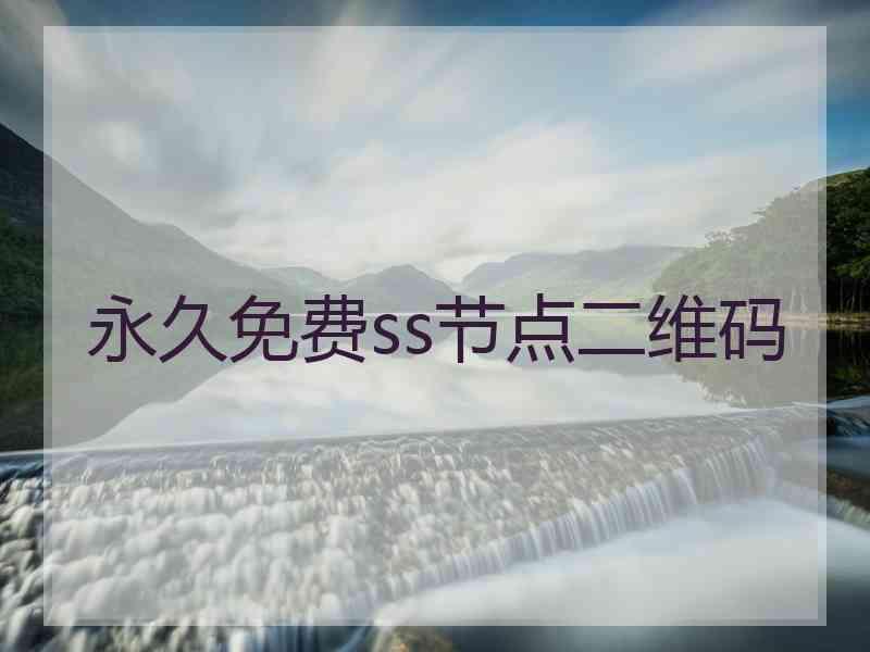 永久免费ss节点二维码