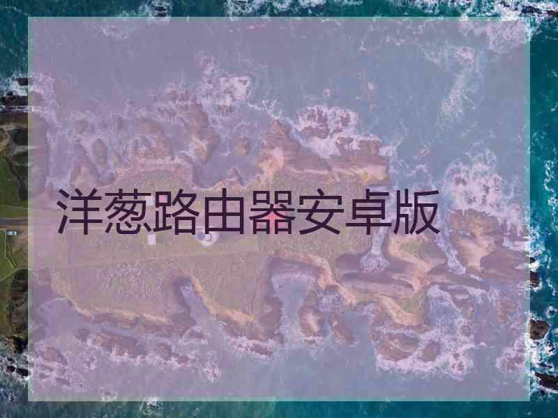 洋葱路由器安卓版