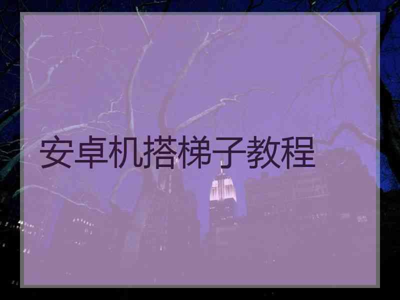安卓机搭梯子教程