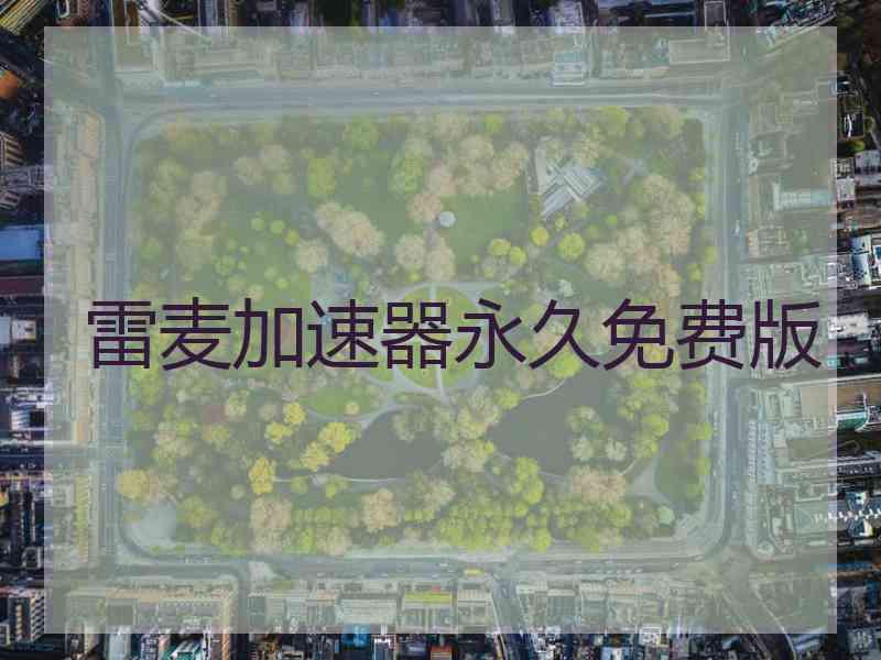雷麦加速器永久免费版