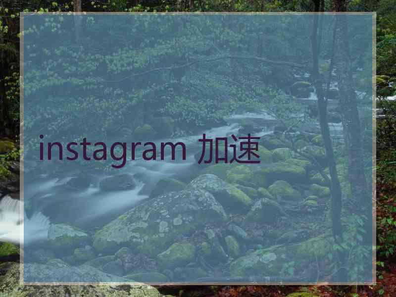 instagram 加速