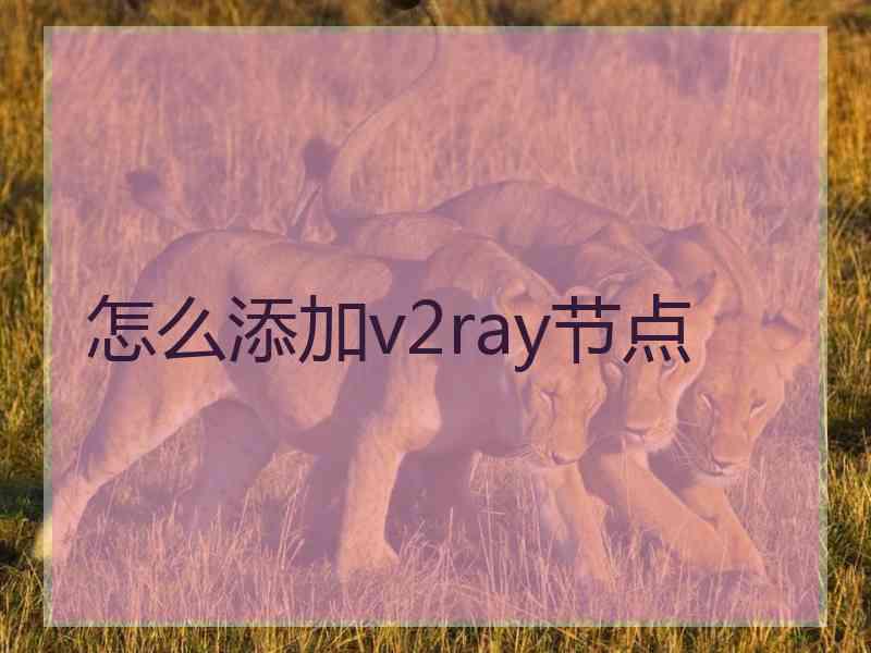 怎么添加v2ray节点