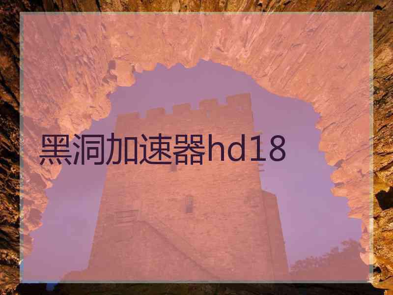 黑洞加速器hd18