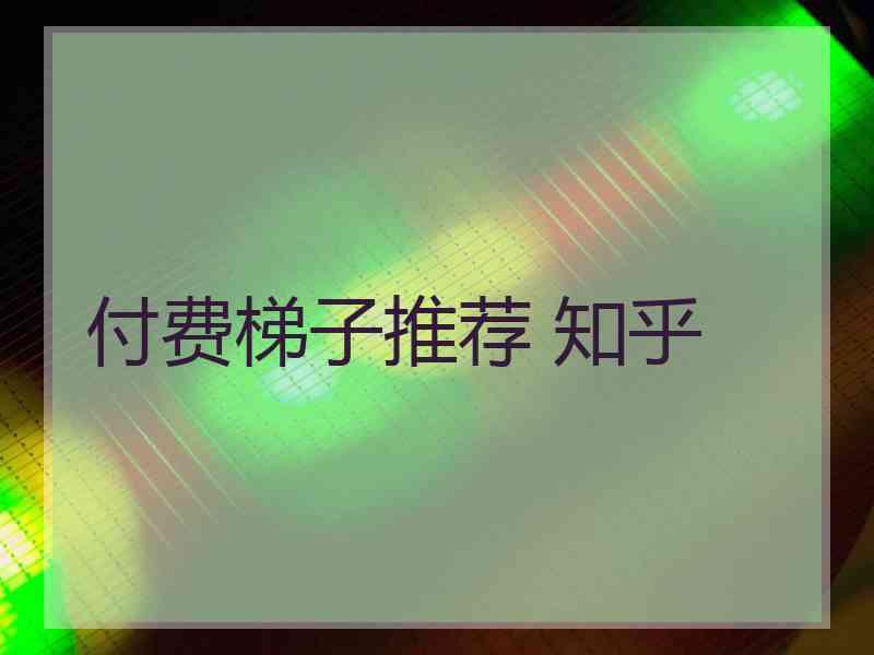 付费梯子推荐 知乎