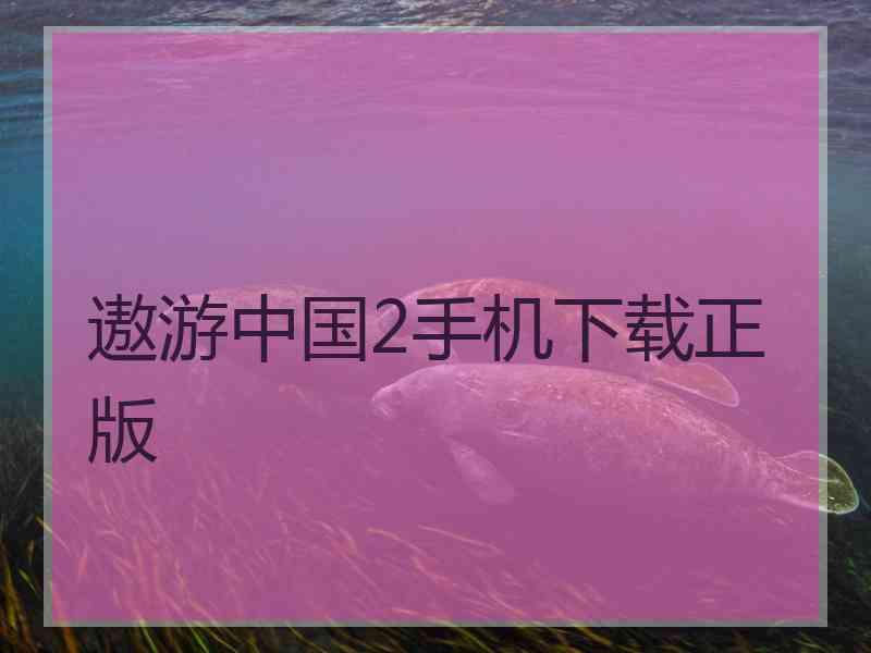 遨游中国2手机下载正版