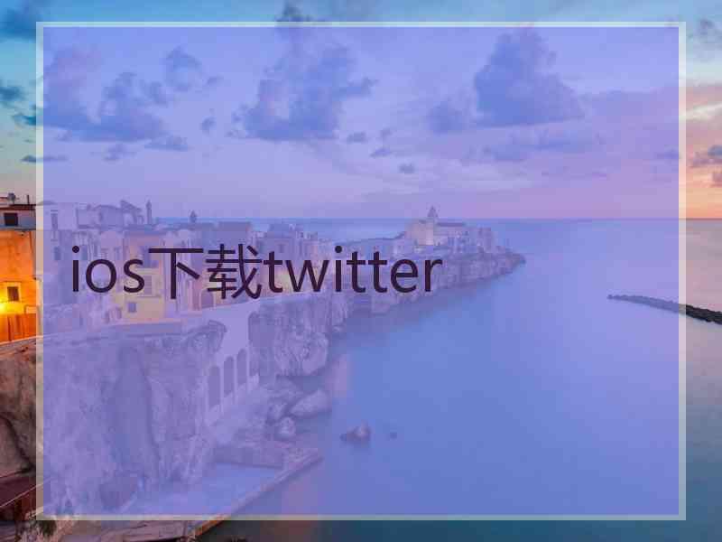 ios下载twitter