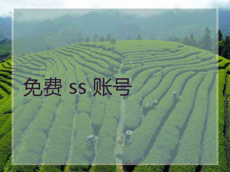 免费 ss 账号