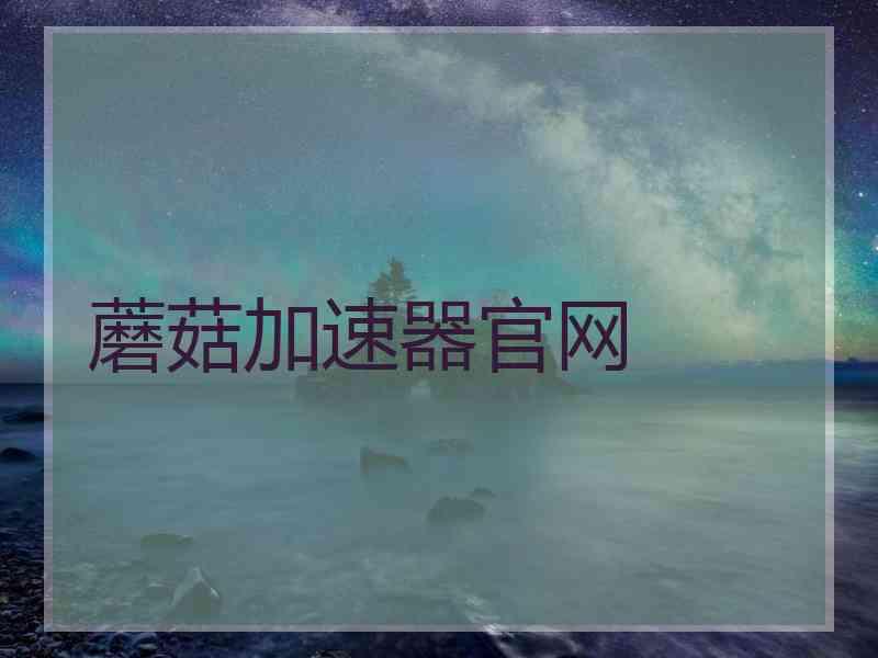 蘑菇加速器官网