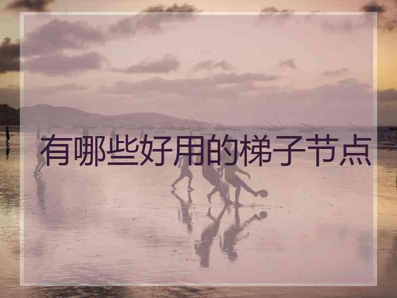有哪些好用的梯子节点