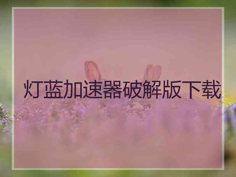 灯蓝加速器破解版下载