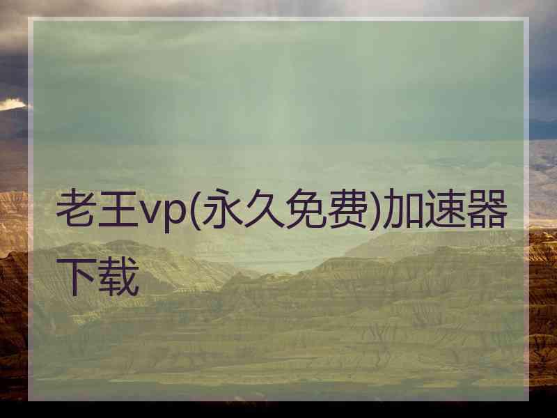 老王vp(永久免费)加速器下载