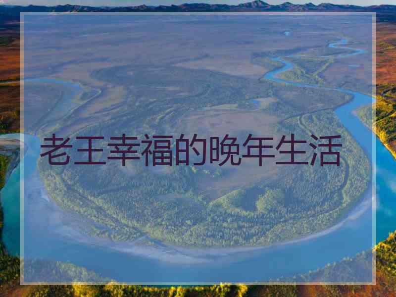 老王幸福的晚年生活