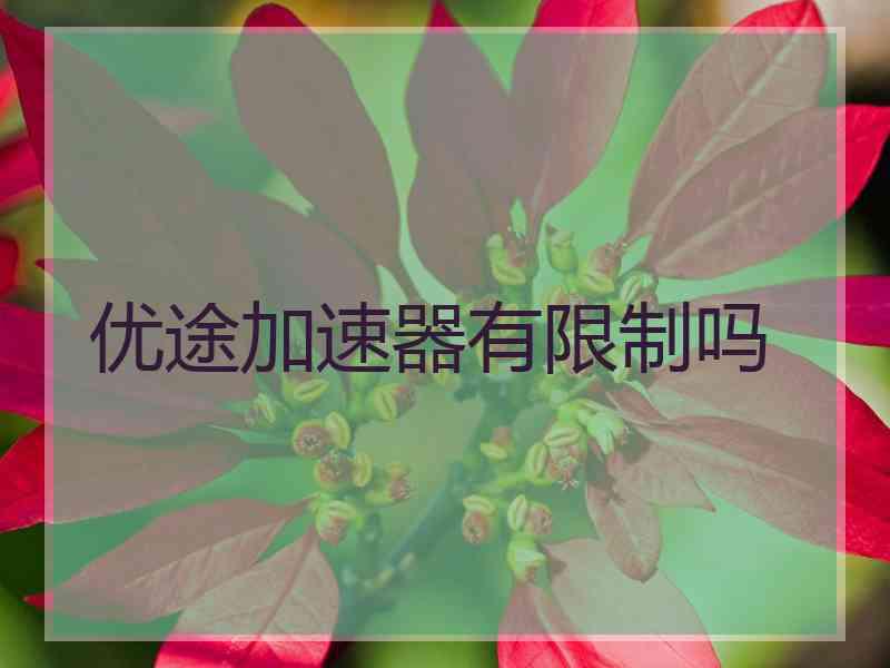 优途加速器有限制吗