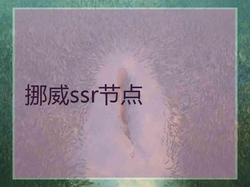 挪威ssr节点