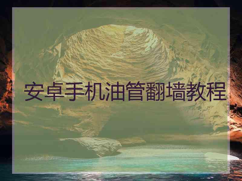 安卓手机油管翻墙教程