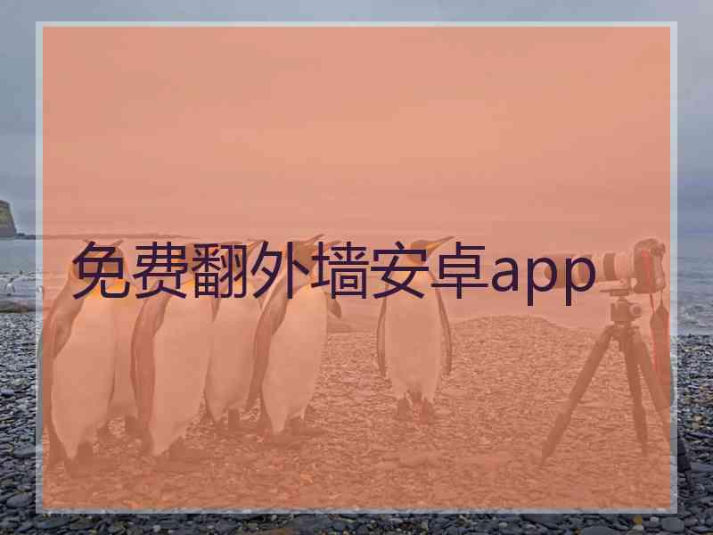 免费翻外墙安卓app