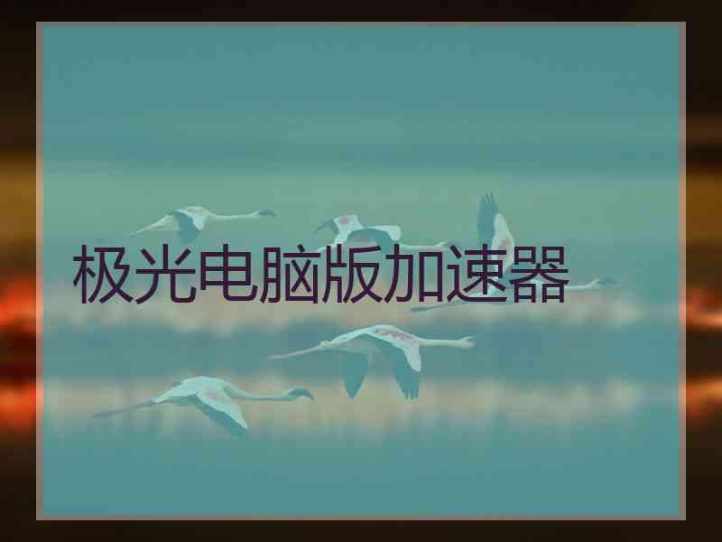 极光电脑版加速器