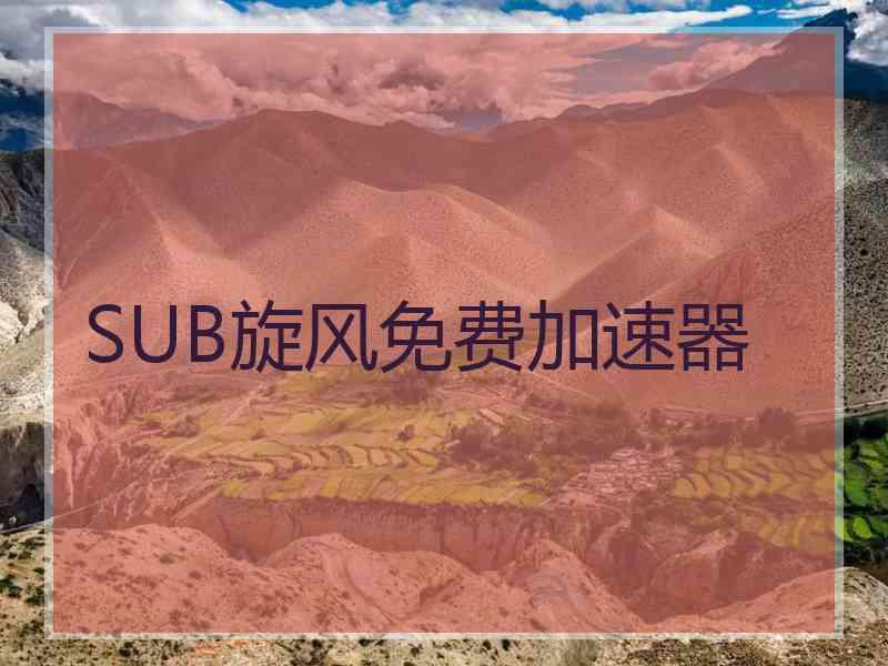 SUB旋风免费加速器
