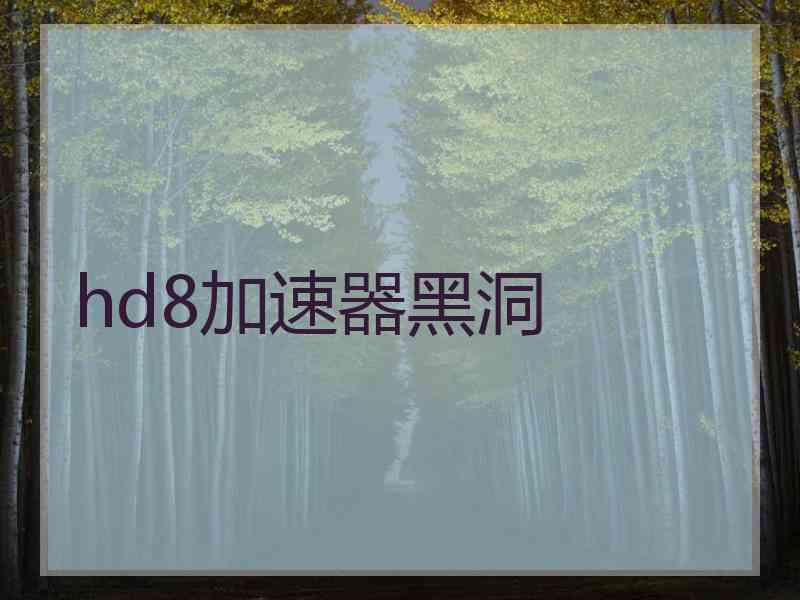 hd8加速器黑洞