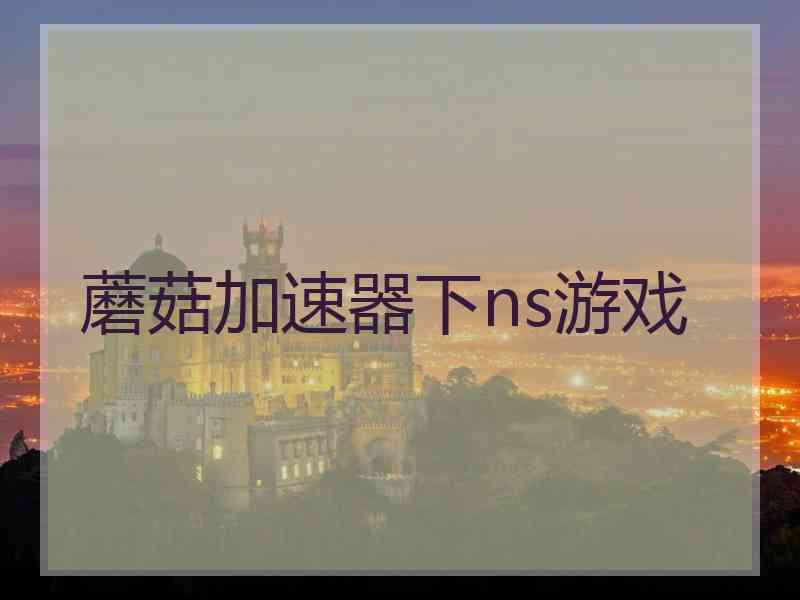 蘑菇加速器下ns游戏