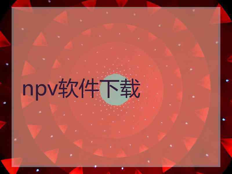 npv软件下载