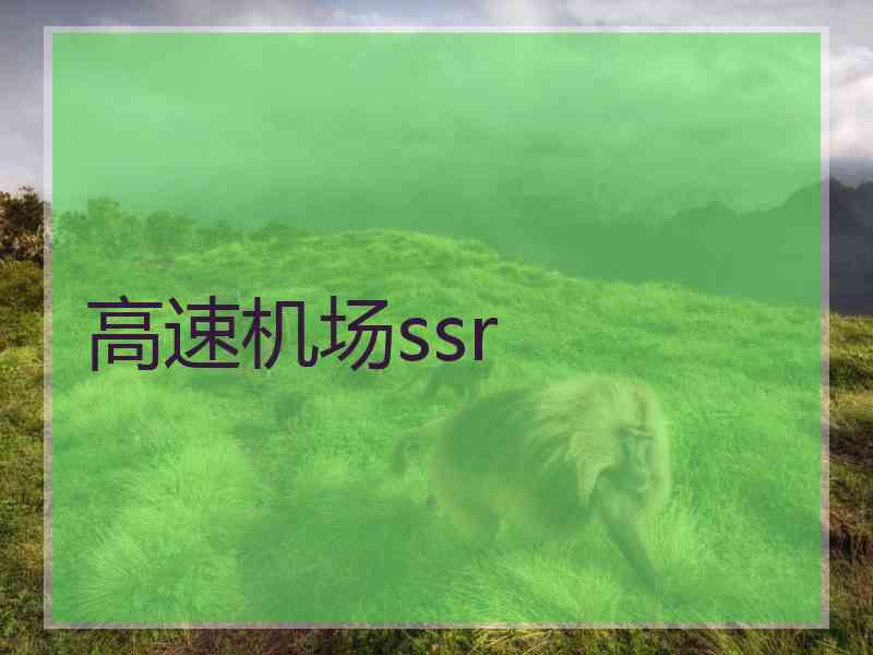 高速机场ssr