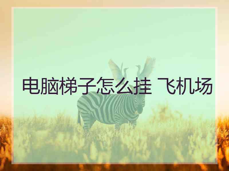 电脑梯子怎么挂 飞机场
