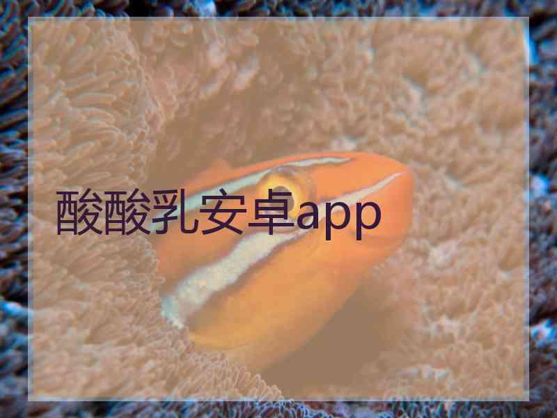 酸酸乳安卓app