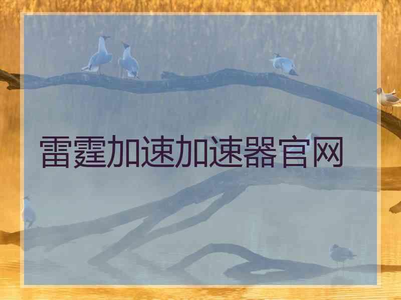 雷霆加速加速器官网