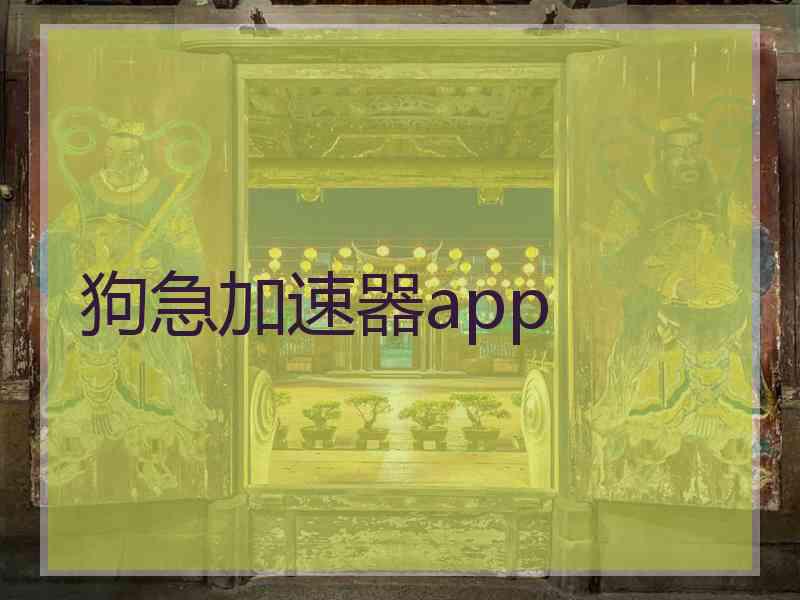 狗急加速器app